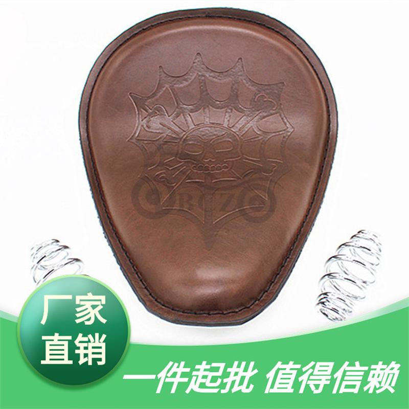 摩托车配件哈雷巡航太子车改装复古弹簧坐垫坐包