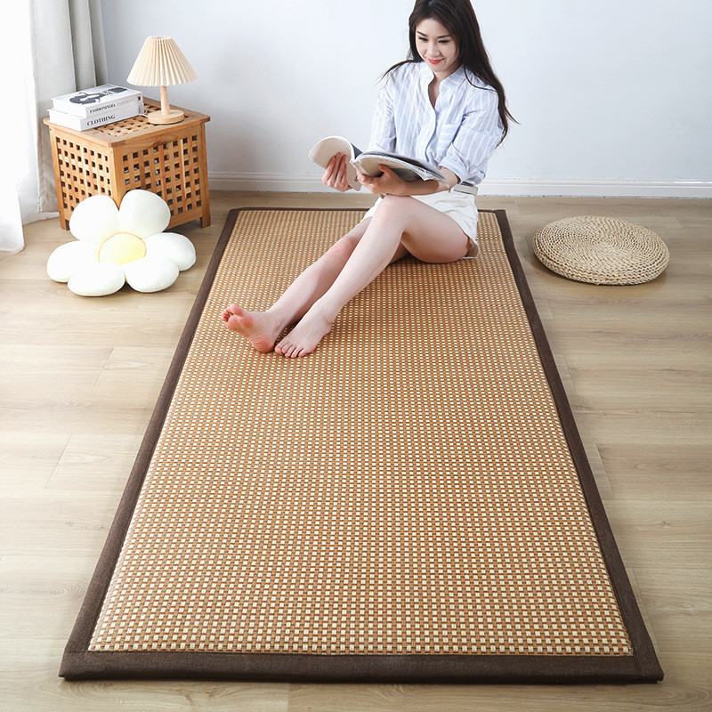 2v06夏季打地铺午睡地垫加厚榻榻米垫凉席宝宝爬行垫藤编垫子儿童