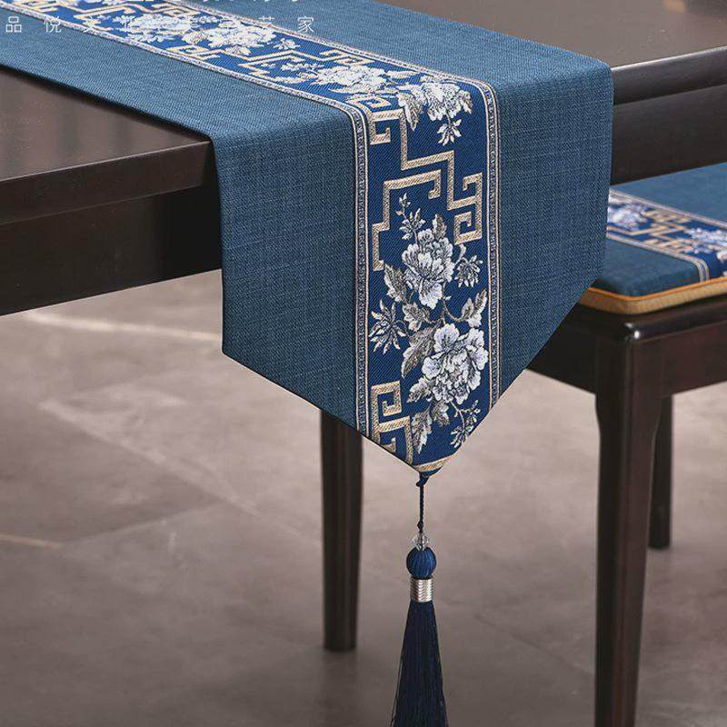 新中式桌旗禅意茶席茶几桌布餐桌长条装饰布艺现代简约电视柜盖巾,居家布艺,桌旗,淘宝优惠券,粉丝福利购,淘宝优惠卷