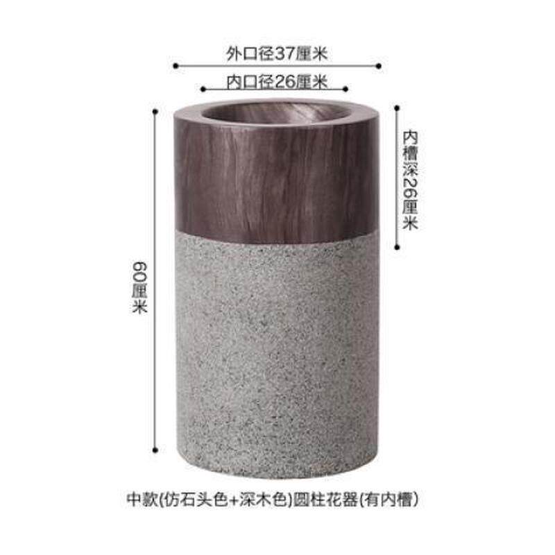 北欧大型玻璃钢组合花盆商场酒店花瓶室内盆栽落地装饰花箱大户外