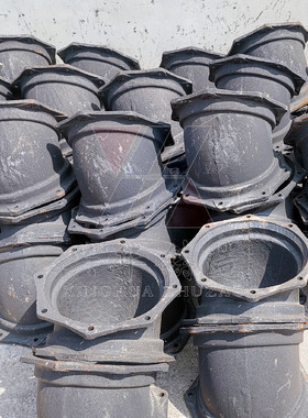 DN250铸铁管件下水管道用铸铁三通弯头B型法兰压盘铸铁排水管件