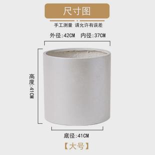 饰花盆天堂鸟 轻奢提升家居氛围感简约ins特深35cm口径宽大镁泥装