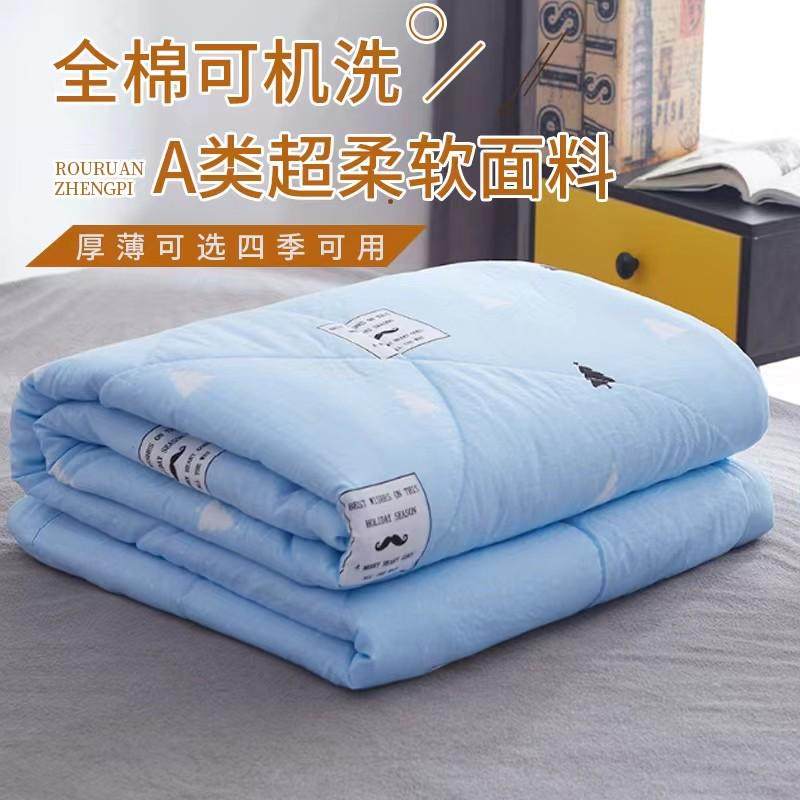 可机洗全棉夏被空调被夏季薄被子纯棉加厚春秋冬被棉被芯学生宿舍,床上用品,化纤被,淘宝优惠券,粉丝福利购,淘宝优惠卷