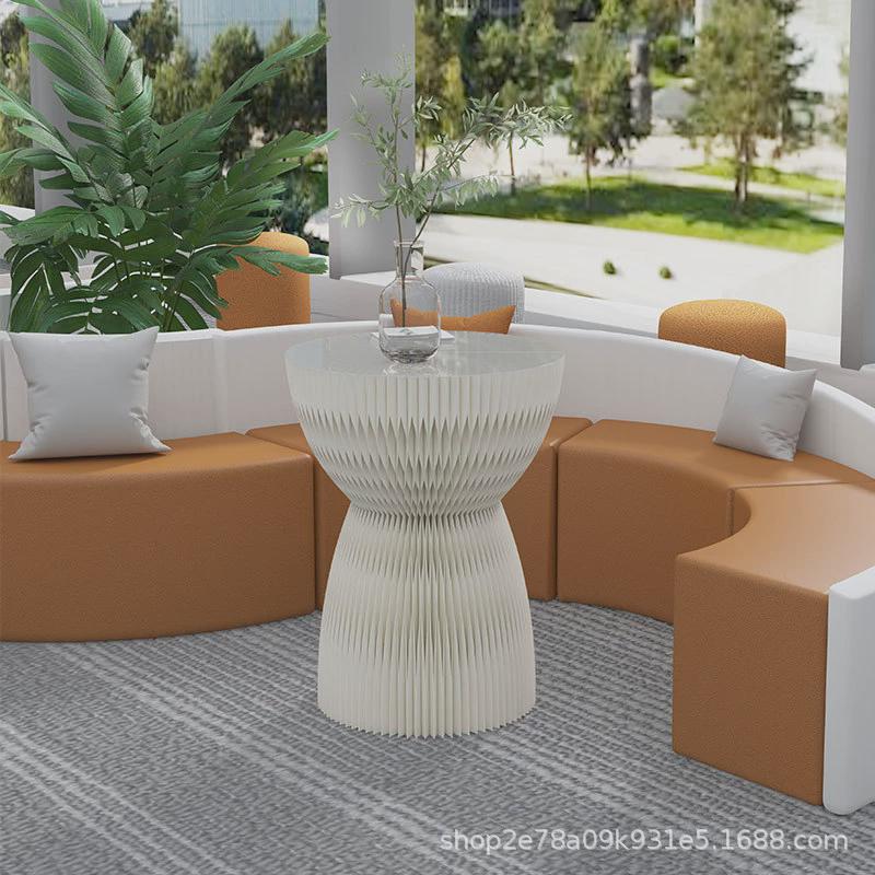 热销一墙纸隔小型光源展架展台商用展品陈列花束云朵展示台发光罗