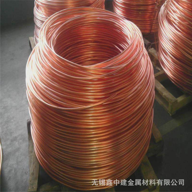 紫铜紫铜现货生产各种规格铜方管12*10*1.5散热用方管方盘管