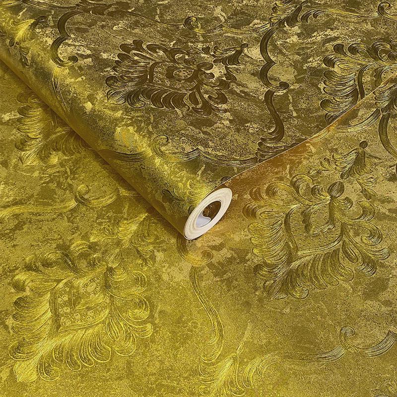 深红色3d欧式墙纸客厅餐厅酒店ktv立体大气奢华背景墙壁纸