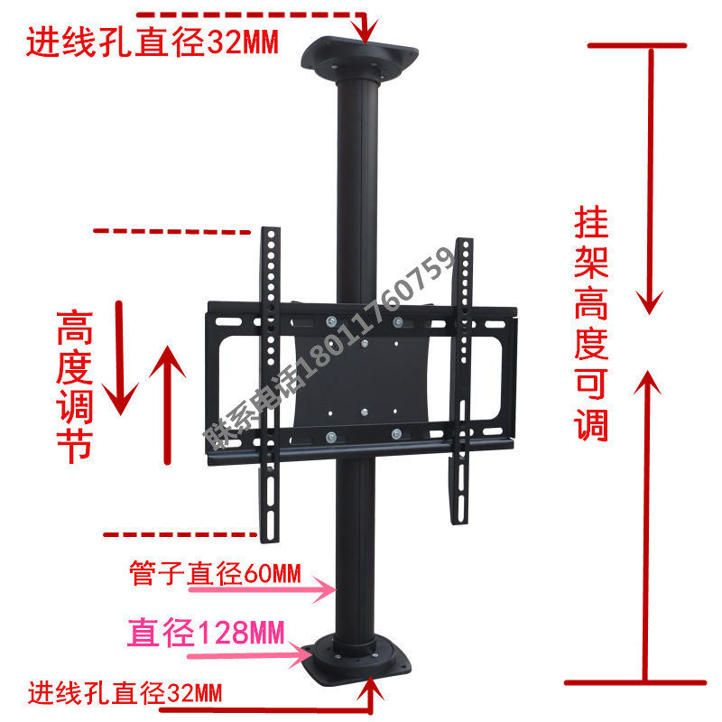 液晶电视度旋转架 隔断墙旋转支架 旋转盘 电视柜 万能底座