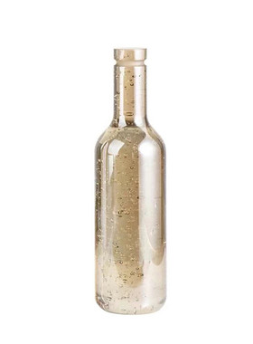 现代轻奢香槟色水晶酒瓶气泡创意摆件软装家居客厅酒柜装饰摆设品