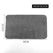 车轮垫子家用无纺布隔热垫健身车防滑保护垫毛毡跑步机防汗支架垫