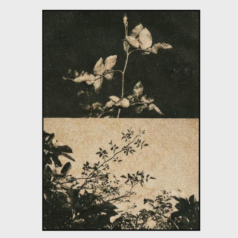 《树梢》侘寂风素雅日式挂画抽象客厅落地装饰画壁画酒店玄关挂画