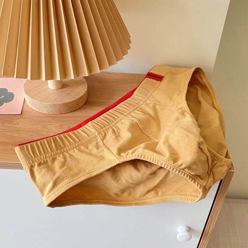 3条装95%棉青年男士三角内裤低腰囊袋学生内裤男生底裤头纯色薄款,女士内衣/男士内衣/家居服,男三角内裤,淘宝优惠券,粉丝福利购,淘宝优惠卷