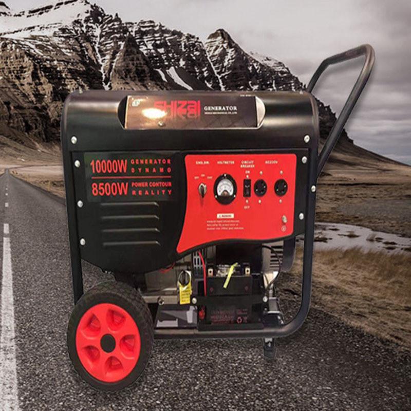 热销10kw三相汽油发电机低噪音发电机小型家用10千瓦单相电柴油发