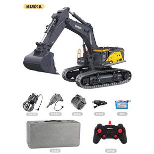汇纳594合金履带遥控挖掘机丝杆勾机超大号仿真电动工程车男孩