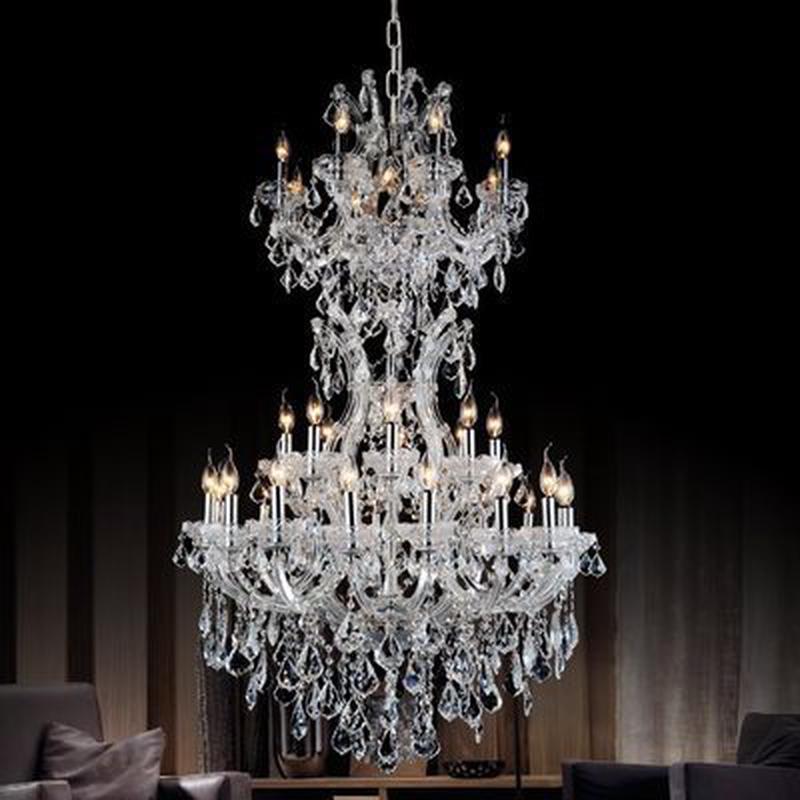 欧式奢华客厅灯法式水晶吊灯复式楼梯大吊灯别墅酒店会所婚庆吊灯
