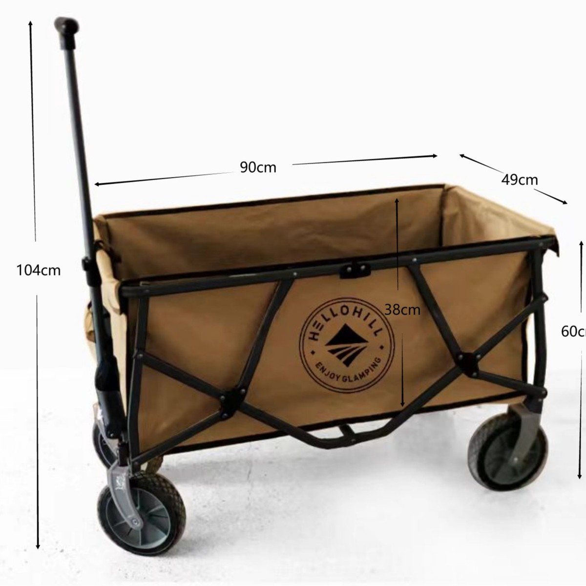 户外露营车聚拢款营地铝合金便携折叠野餐拖车摆摊推车手拉车