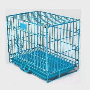 狗笼子折叠加密加粗中小型犬室内狗窝家用泰迪狗带厕所猫兔笼子