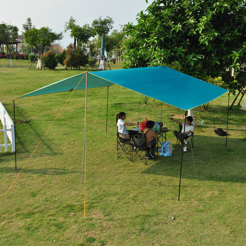 山野狼户外天幕凉棚野营天幕遮阳帐篷超大户外防晒沙滩