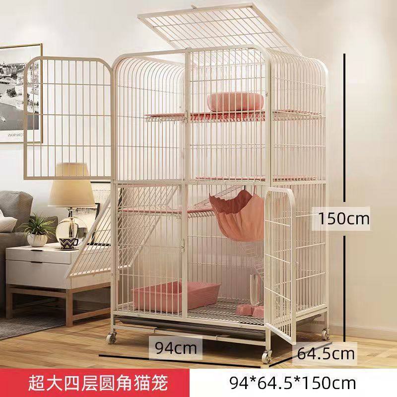 猫笼子猫别墅家用二层三层猫窝大型笼子自由空间猫咪宠物超大猫舍