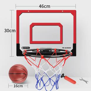 儿童透明室内壁挂篮球板免打孔挂门室外迷你小篮板儿童可扣篮跨境
