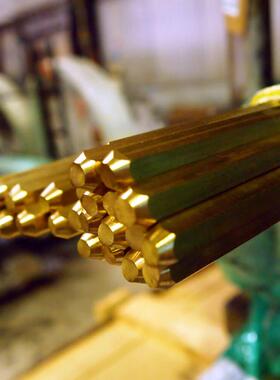 CuZn39Pb3铅黄铜棒 CW614N铅黄铜板 易车削黄铜排 六角棒 铜管