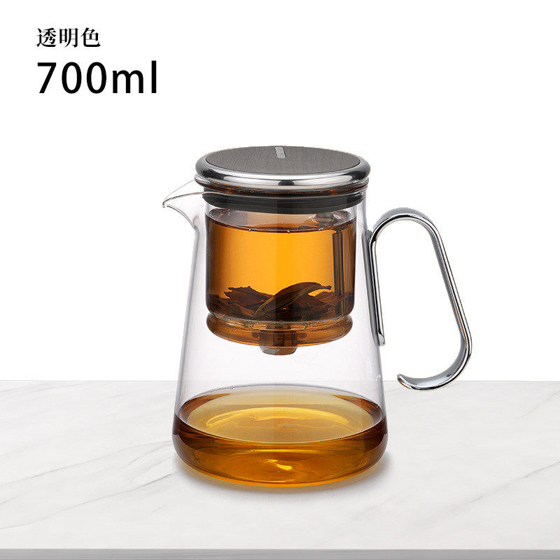 邦田茶水分离玻璃飘逸杯泡茶壶家用办公室耐热过滤冲茶磁吸茶具