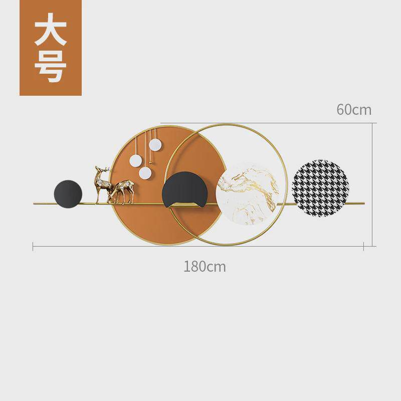 轻奢餐厅墙上挂件客厅沙发电视背景墙面装饰高级感主卧室房间布置