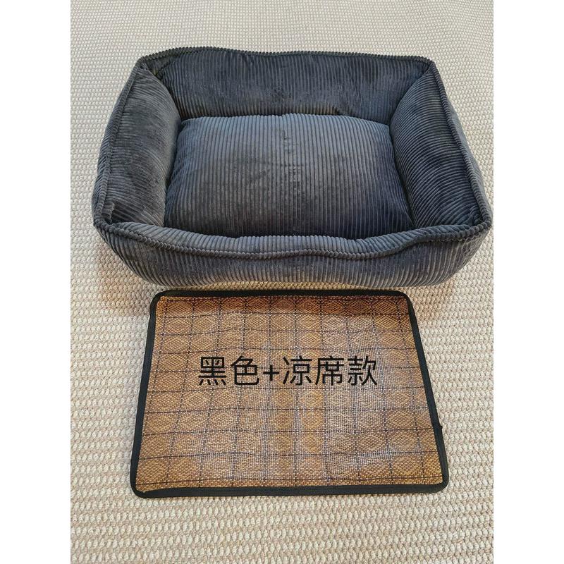 狗窝宠物窝猫窝比熊泰迪车载通用四季夏季耐脏耐咬中大型狗垫狗床