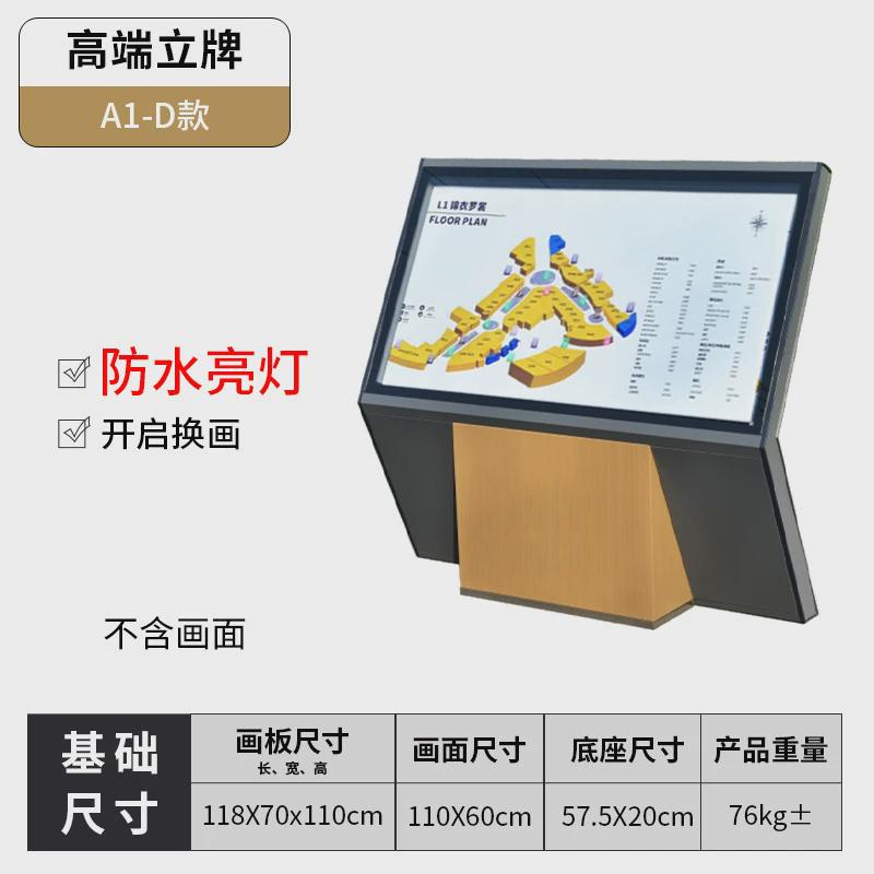 楼层索引牌商场导视大厅牌公告导示牌酒店大堂小区楼层指示导向牌