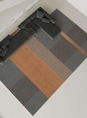 qt灰色地毯客厅轻奢高级高端垫子可擦沙发茶几毯地垫免洗2023新款