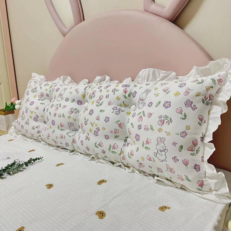 韩版全棉床靠靠垫大靠背公主双人长靠枕可拆洗靠枕床头床头软包