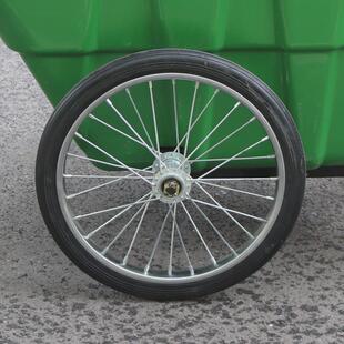 660升城市环卫垃圾车市政招标投标带轮保洁车440l塑料户外清运车