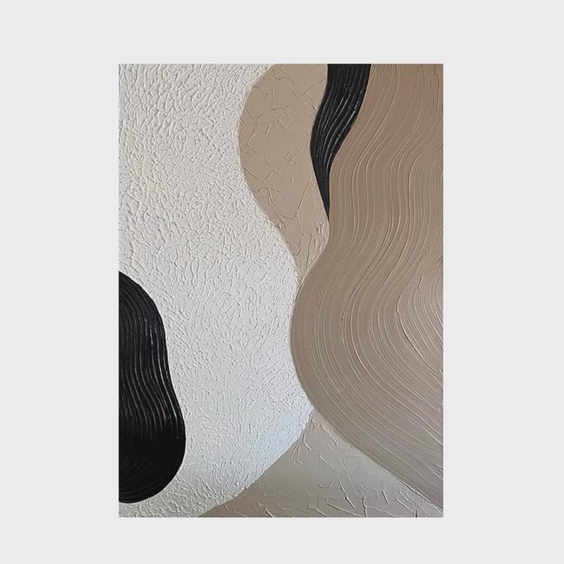 纯手绘现代简约抽象油画几何装饰画客厅无框立体玄关走廊艺术挂画