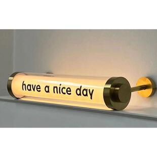 ins圆柱户外悬挂简约圆管亚克力通体发光灯箱广告牌门头招牌