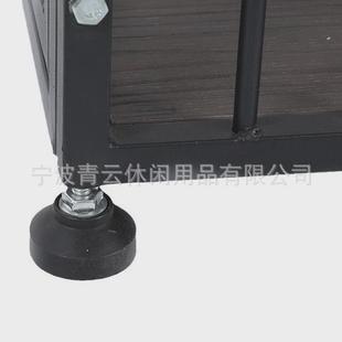 室内宠物不锈钢家具狗笼重型加粗置物木板宠物笼简约黑色狗笼子