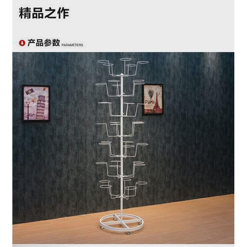 帽子陈列展示架服装店儿童大人收纳架金色母婴移动上墙成人衣帽架