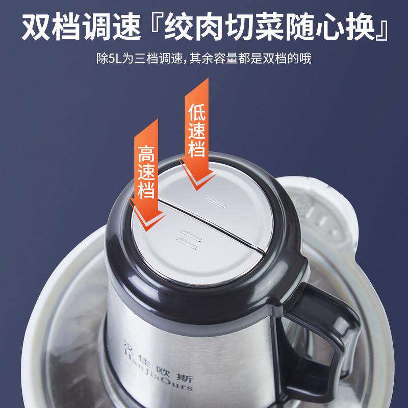 汉佳欧斯绞肉机商用全自动大功率绞肉机家用电动厨师机料理机