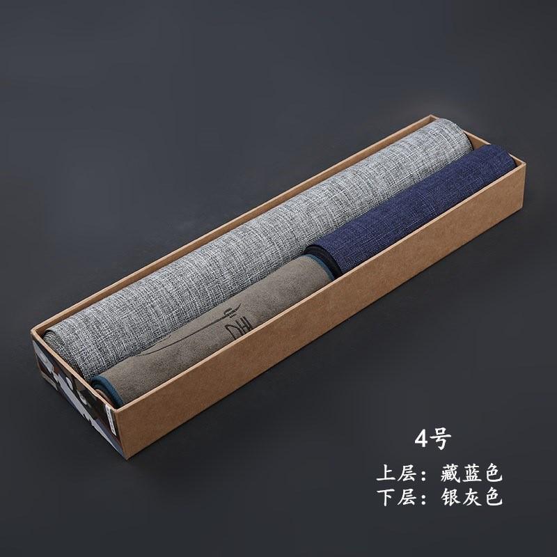 桌旗套装麻纹防水茶席中式禅意酒店茶台干泡茶旗布艺垫茶室茶桌布