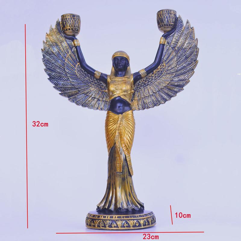 埃及女神人物雕塑摆件现代简约家居大厅装饰手工伊希斯工艺品