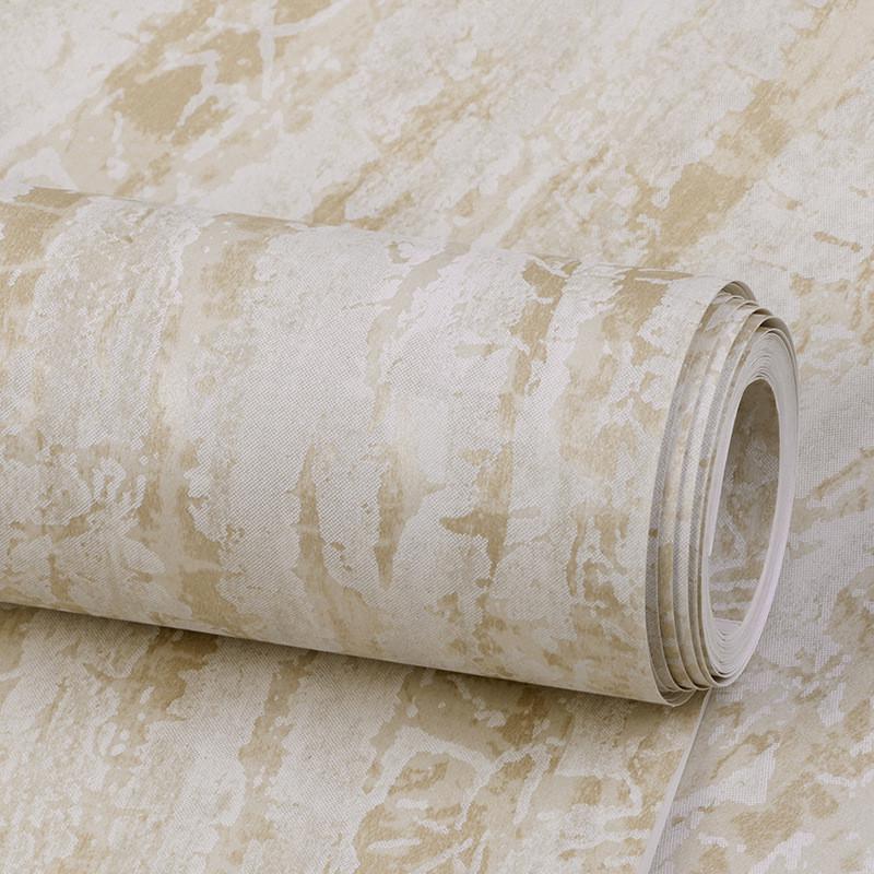 复古条纹硅藻泥斑驳无纺布壁纸北欧卧室客厅背景家用现代简约墙纸
