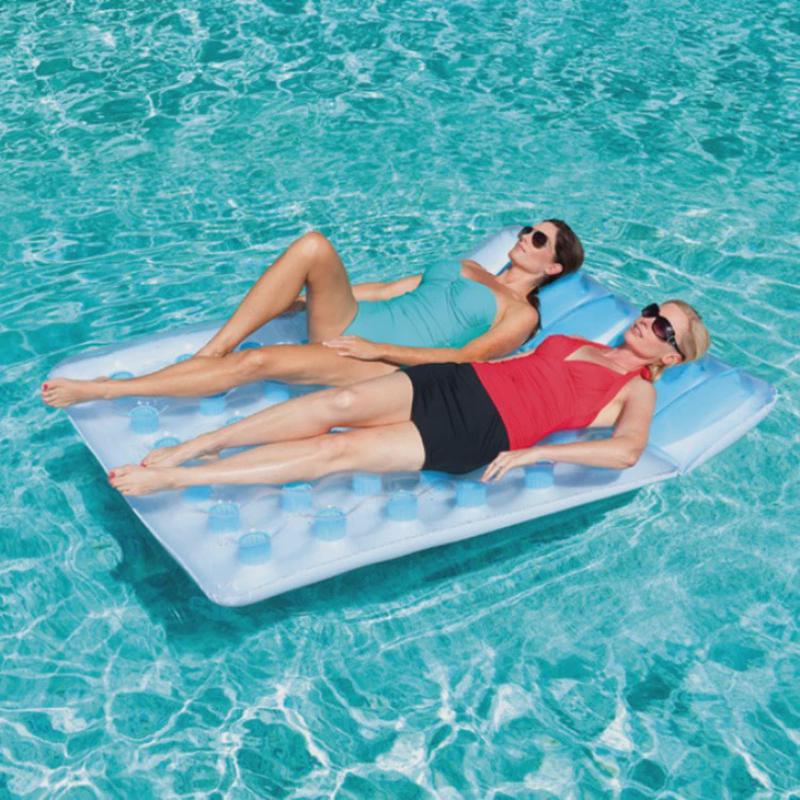 游戏漂浮垫成人款泳池气垫床充排水气浮上充气漂浮床玩水充气浮板