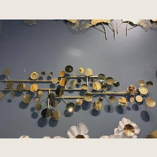 铁艺挂件家用墙面装 背景墙轻奢云开日明创意壁挂客厅沙发新中式 饰