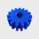 传动圆柱塑料齿轮尼龙齿轮同步带用供应齿轮蓝色尼龙直齿轮