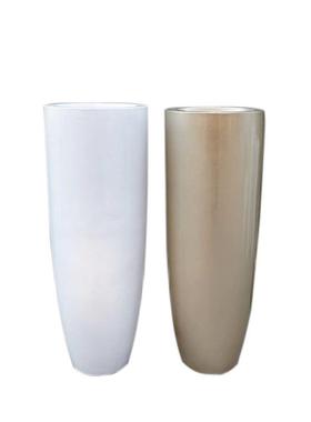 景观圆斗型玻璃钢落地大花瓶摆件客厅婚庆商场开业装饰花艺热销