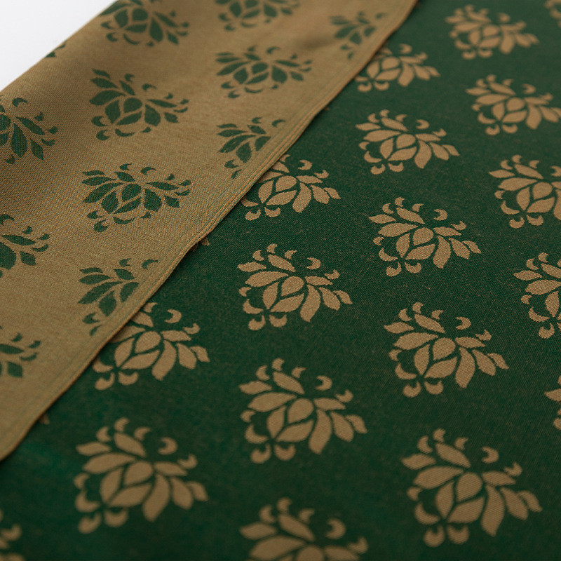 棉织锦缎提花暗纹方块口金包仿古茶垫荷包古风宋制手帐布料