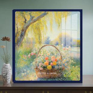 纪念相册本大容量6寸7寸4插页式混装油画影集家庭成长记录册相簿5