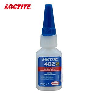 loctite乐低粘度402瞬干胶泰高弹性快干胶水多孔基材耐热抗老化