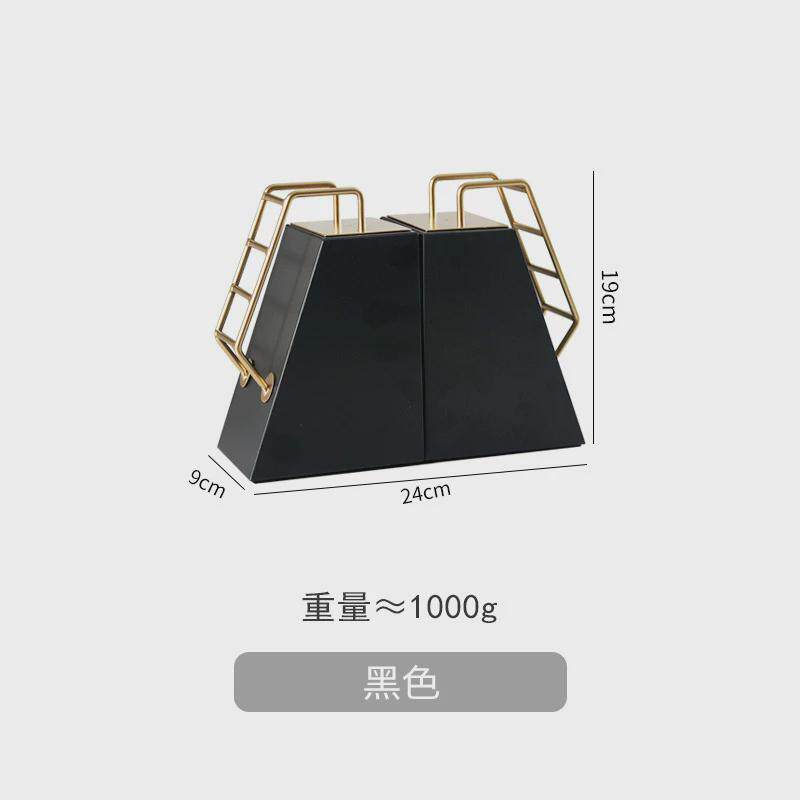 现货批发桌面金属书立架书夹书靠简约立书架创意办公室梯形书档