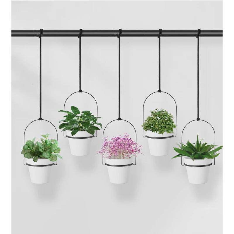 跨境新款户内窗户墙面悬挂花盆组合壁挂花盆花架垂吊挂盆拆装花架