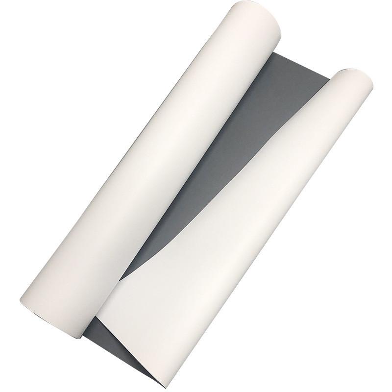 热销展架pvc户外招牌遮光灰背易拉宝弱溶剂pvc纸广告牌宣传栏喷绘