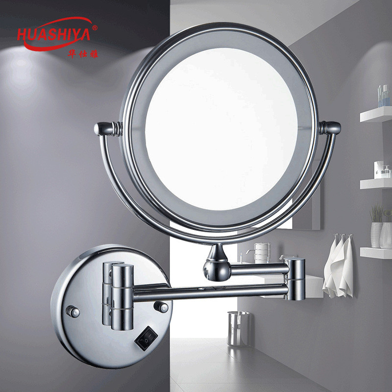 梳妆补光灯镜折叠led灯美容镜化妆镜浴室放大3倍镜子
